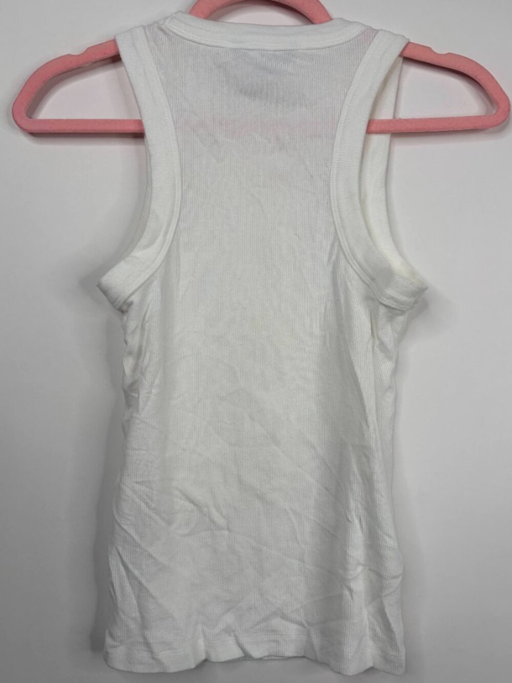 2/$30 Banana Republic Ribbed Racer Tank White XS #A2591 - Picture 6 of 11
